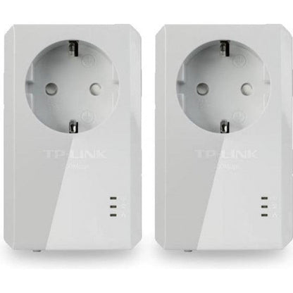 TP-LINK TL-PA4010P KIT v5 Powerline Διπλό για Ενσύρματη Σύνδεση με Passthrough Πρίζα και Θύρα Ethernet