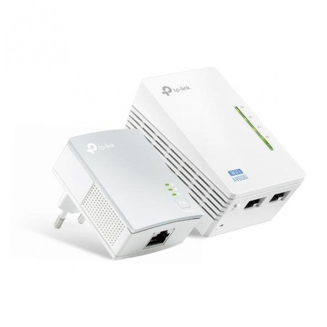 TP-LINK TL-WPA4220KIT v4 Powerline Διπλό για Ασύρματη Σύνδεση Wi‑Fi 4 και 2 Θύρες Ethernet