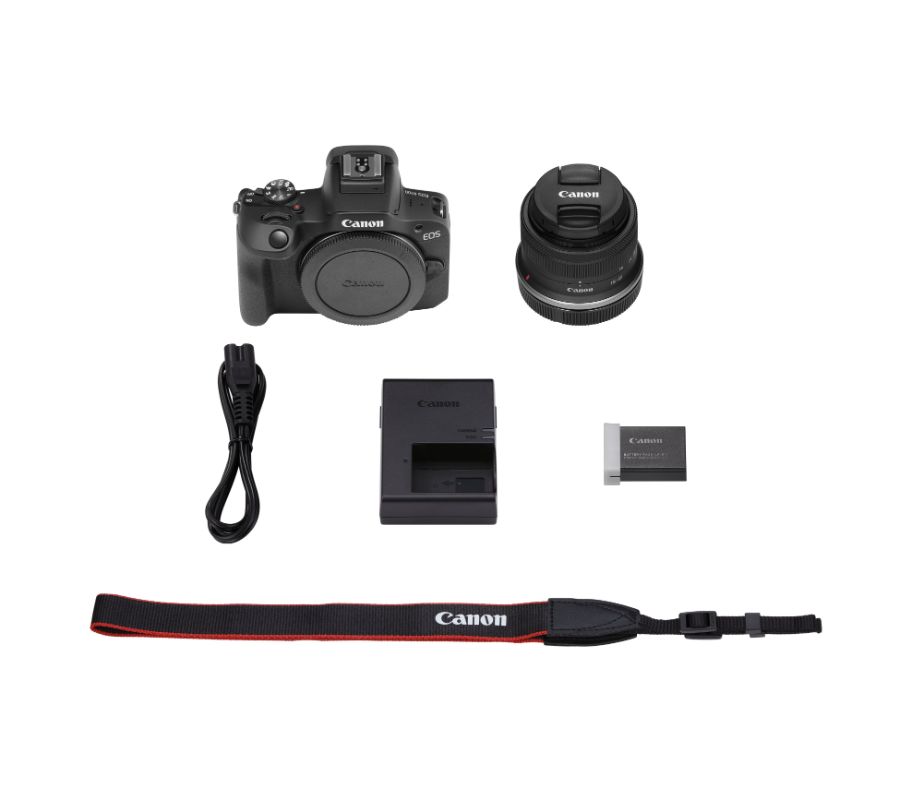 Canon Mirrorless Φωτογραφική Μηχανή EOS R100 Crop Frame Kit (RF-S 18-45mm f/4.5-6.3 IS STM) Black