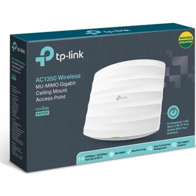 TP-LINK EAP225 v5 Access Point Wi‑Fi 5 Dual Band (2.4 & 5GHz)