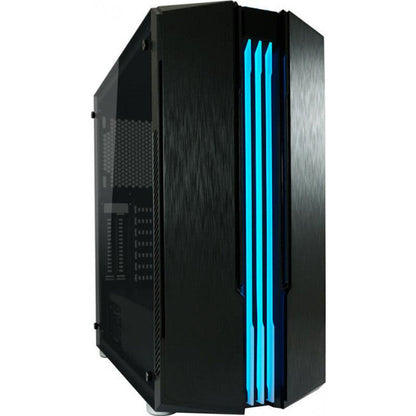 LC-Power 702B Skyscraper X Gaming Midi Tower Κουτί Υπολογιστή με Πλαϊνό Παράθυρο και RGB Φωτισμό Μαύρο