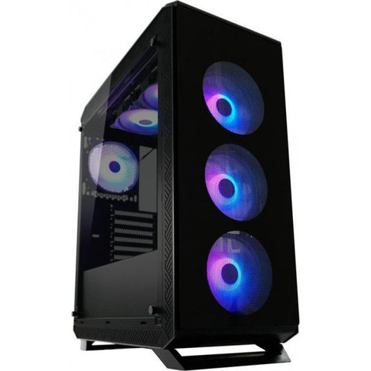 LC-Power Gaming 801B - Sera_X Midi Tower Κουτί Υπολογιστή με Πλαϊνό Παράθυρο και RGB Φωτισμό Μαύρο