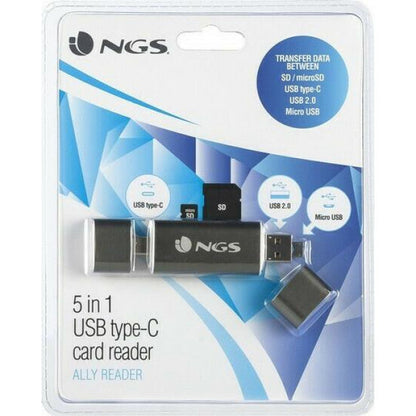 Card Reader NGS Ally Reader 5 IN 1 Type C / Micro USB / USB 2.0