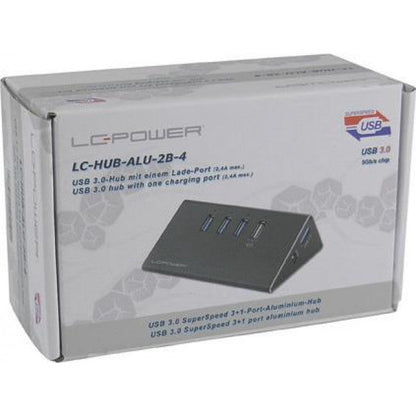 Hub LC-Power LC-HUB-ALU-2B-4 3 x USB 3 + 1 x USB Charging