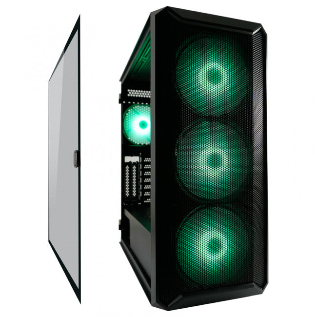 LC-Power Gaming 804B - Obsession_X Midi Tower Κουτί Υπολογιστή με Πλαϊνό Παράθυρο και RGB Φωτισμό Μαύρο