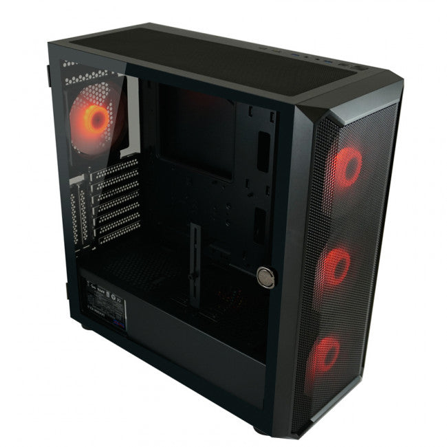 LC-Power Gaming 804B - Obsession_X Midi Tower Κουτί Υπολογιστή με Πλαϊνό Παράθυρο και RGB Φωτισμό Μαύρο