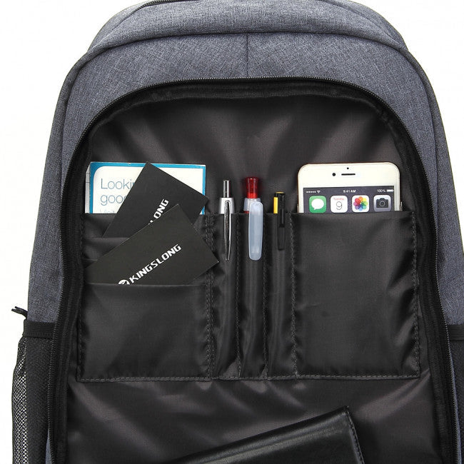 Τσάντα Laptop Kingslong Urban Series 15.6" Backpack Grey