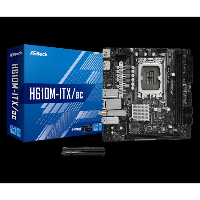 ASRock H610M-ITX/ac Wi-Fi Motherboard Mini ITX με Intel 1700 Socket