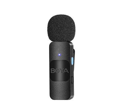 BOYA BY-V2 Wireless 2-person Lavalier Microphone for iPhone iPad Mini Lapel Lightning connection