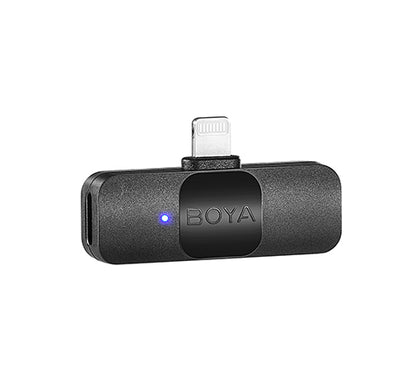 BOYA BY-V2 Wireless 2-person Lavalier Microphone for iPhone iPad Mini Lapel Lightning connection