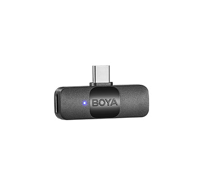 BOYA BY-V20 Wireless 2-person Lavalier Microphone for Android Mini Lapel USB-C connection