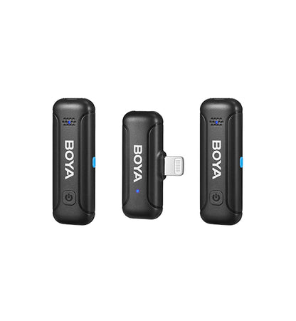 BOYA BY-WM3T-D2 2,4GHz Mobile wireless mic For IOS iPhone (2 transmitters, two person vlog) & charg.