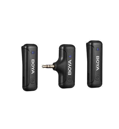 BOYA BY-WM3T-M2  2,4GHz Mobile wireless mic For Camera 3.5Jack (2 transmitters, two person vlog)