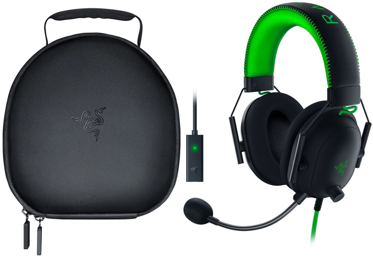 Razer BlackShark V2 Special Edition Over Ear Gaming Headset με σύνδεση 3.5mm / USB Πράσινο