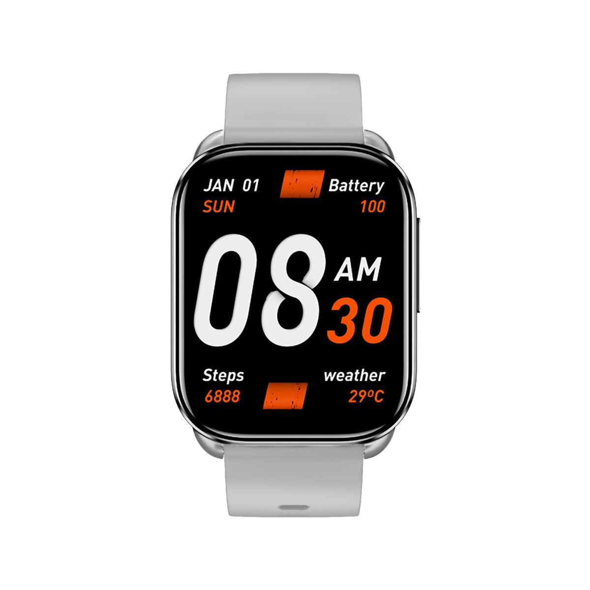 QCY Watch GS S6 Gray - 2,02" large TFT touch, 320x502 60Hz, Call BT Smart Watch IPX8 14day