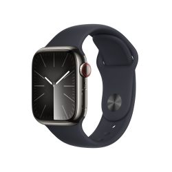 APPLE WATCH SERIES 9 MRJ83QL/A 41MM SILVER STAINLESS STEEL CASE WITH MIDNIGHT SPORT BAND