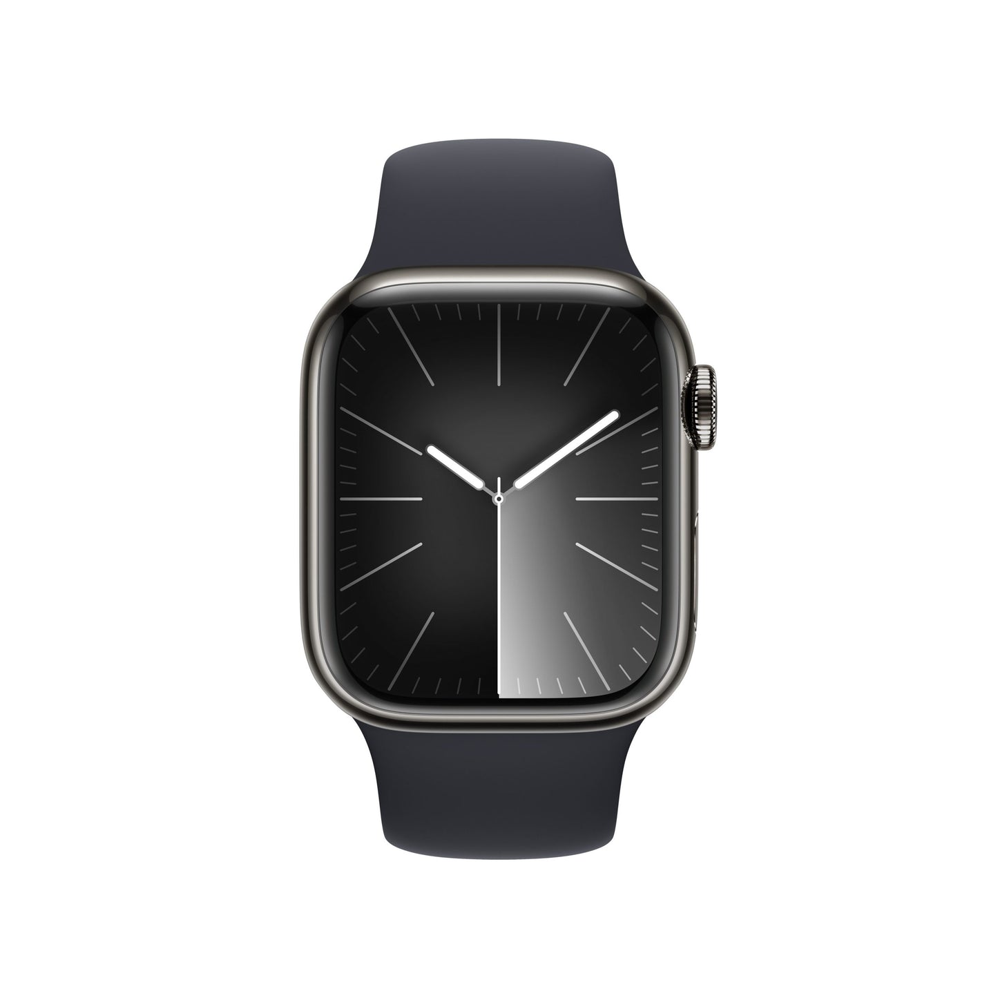 APPLE WATCH SERIES 9 MRJ83QL/A 41MM SILVER STAINLESS STEEL CASE WITH MIDNIGHT SPORT BAND