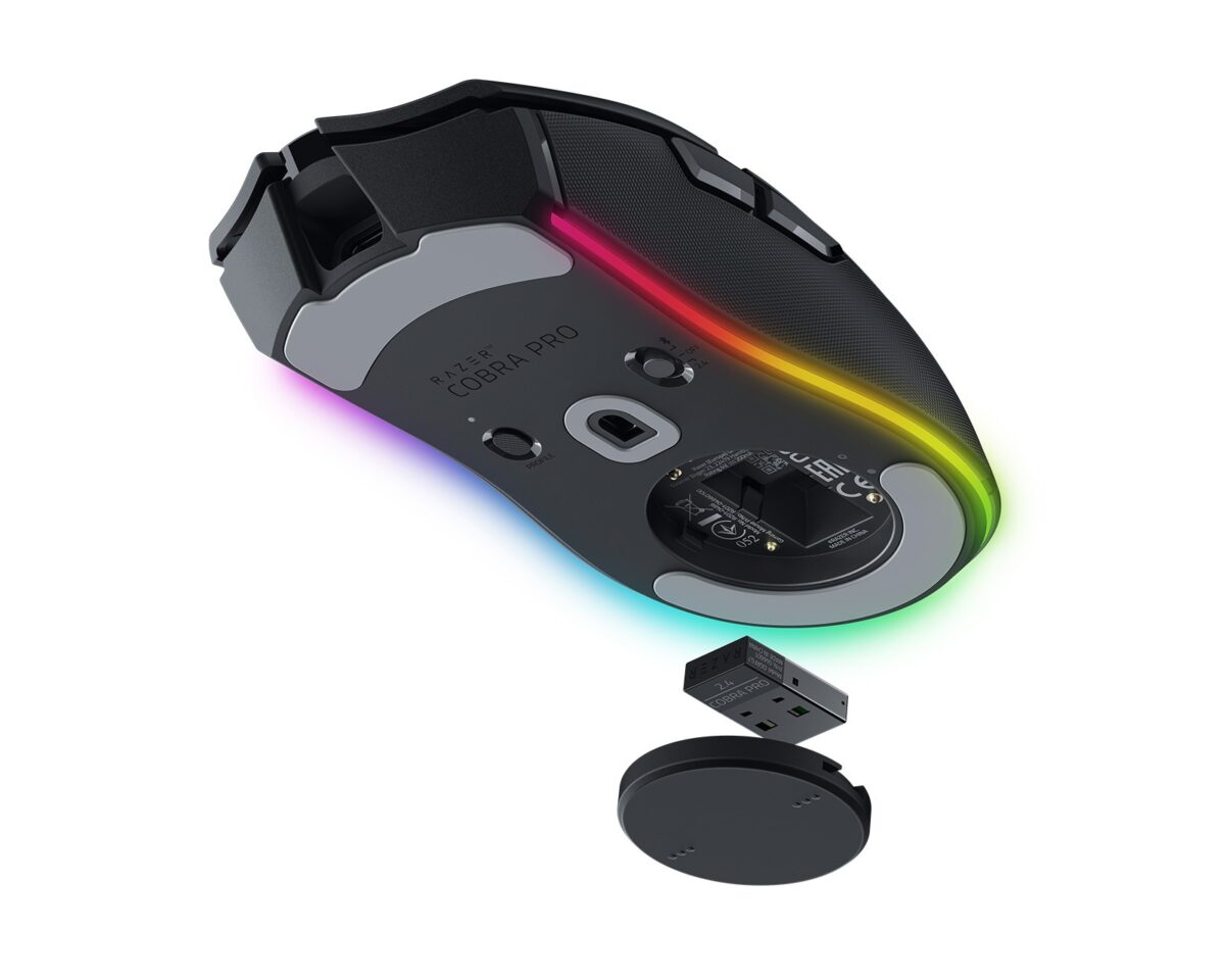 Razer COBRA PRO - Wireless Gaming Mouse - 30000 DPI - RGB UNDERGLOW - Bluetooth / 2.4Ghz - 77g