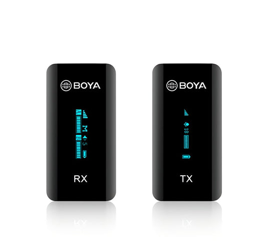 BOYA BY-XM6-S1 2.4 Ghz wireless mic system 3.5mm for camera, phone, laptop (1 transmitter)