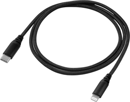 YENKEE YCU 631 BK MFi Braided Καλώδιο Φόρτισης Δεδομένων USB-C σε Lightning 1m, Μαύρο