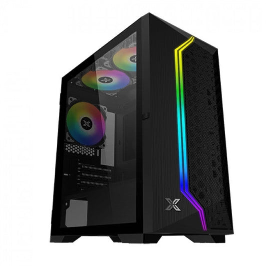 Case Xigmatek Gaming Gemini II 3x RGB Fans Tempered Glass Black