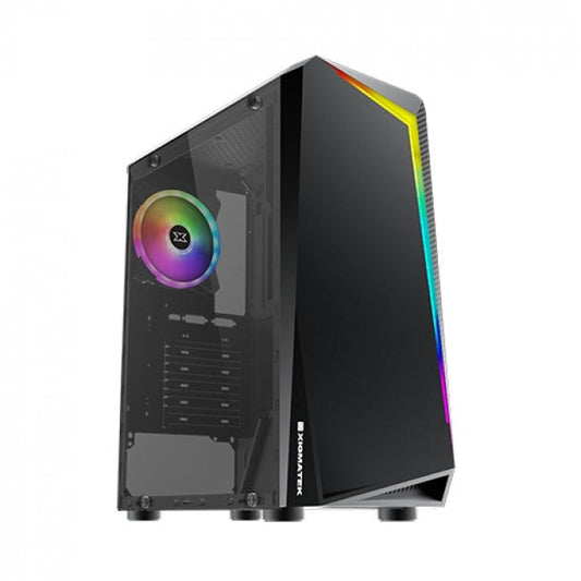 Xigmatek Vortex Gaming Midi Tower Κουτί Υπολογιστή με RGB Φωτισμό Μαύρο