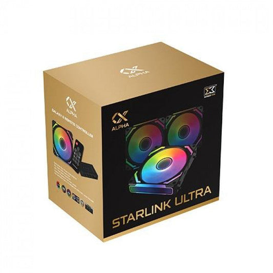 Xigmatek Starlink Ultra Case Fan 120mm με ARGB Φωτισμό και Σύνδεση 4-Pin PWM 3τμχ