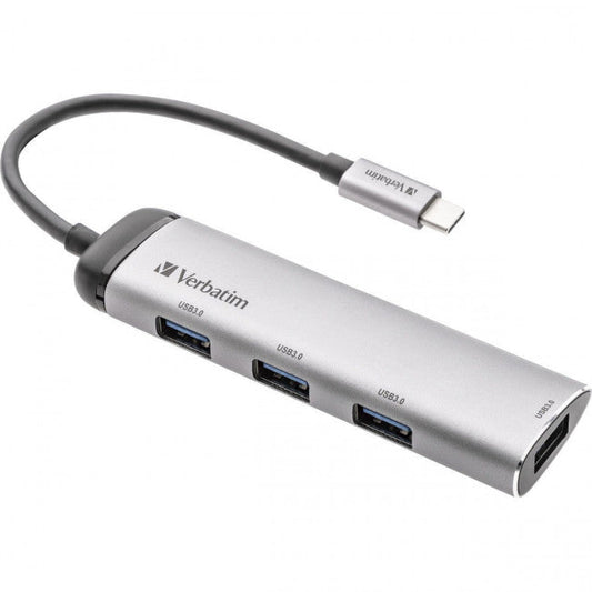 Hub Verbatim USB-C™ to Four port USB 3.2 Gen 1