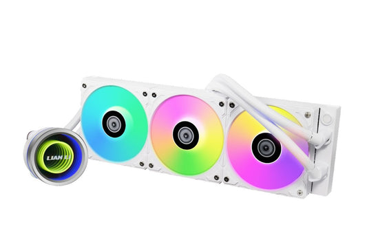 Lian Li Galahad II Trinity 360 White - AIO GPU Liquid Cooler  with ARGB Fans