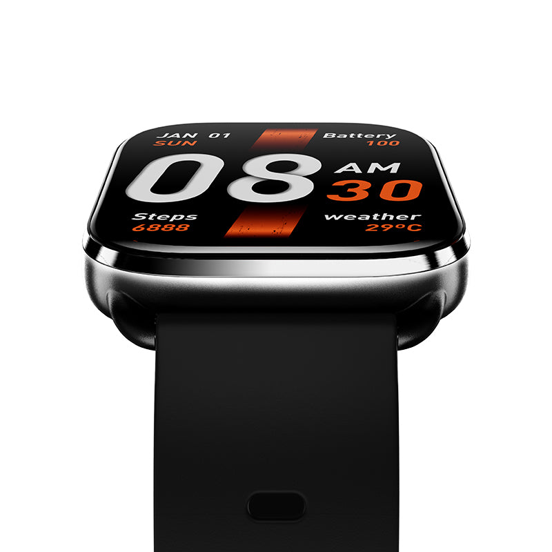 QCY Watch GS S6 Black - 2,02" large TFT touch, 320x502 60Hz, Call BT Smart Watch IPX8 14day