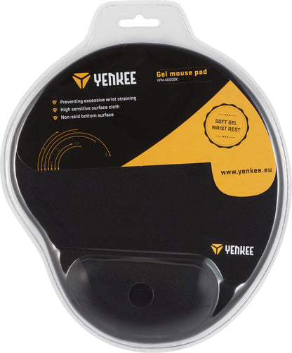 YENKEE YPM 4000BK GEL Mouse Pad με Στήριγμα Καρπού 250mm