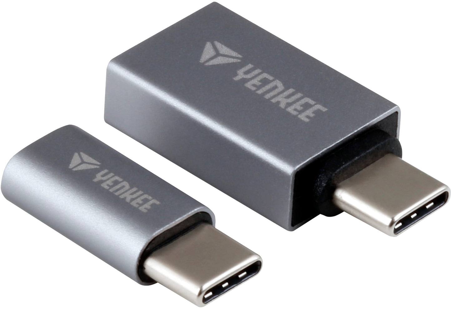 YENKEE YTC 021 USB C male tο Micro/USB A female 2pack