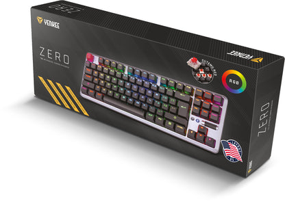 YENKEE YKB 3001US ZERO Ενσύρματο Gaming Μηχανικό Πληκτρολόγιο, με Outemu Red Switches και  RGB φωτισμό (US Layout)