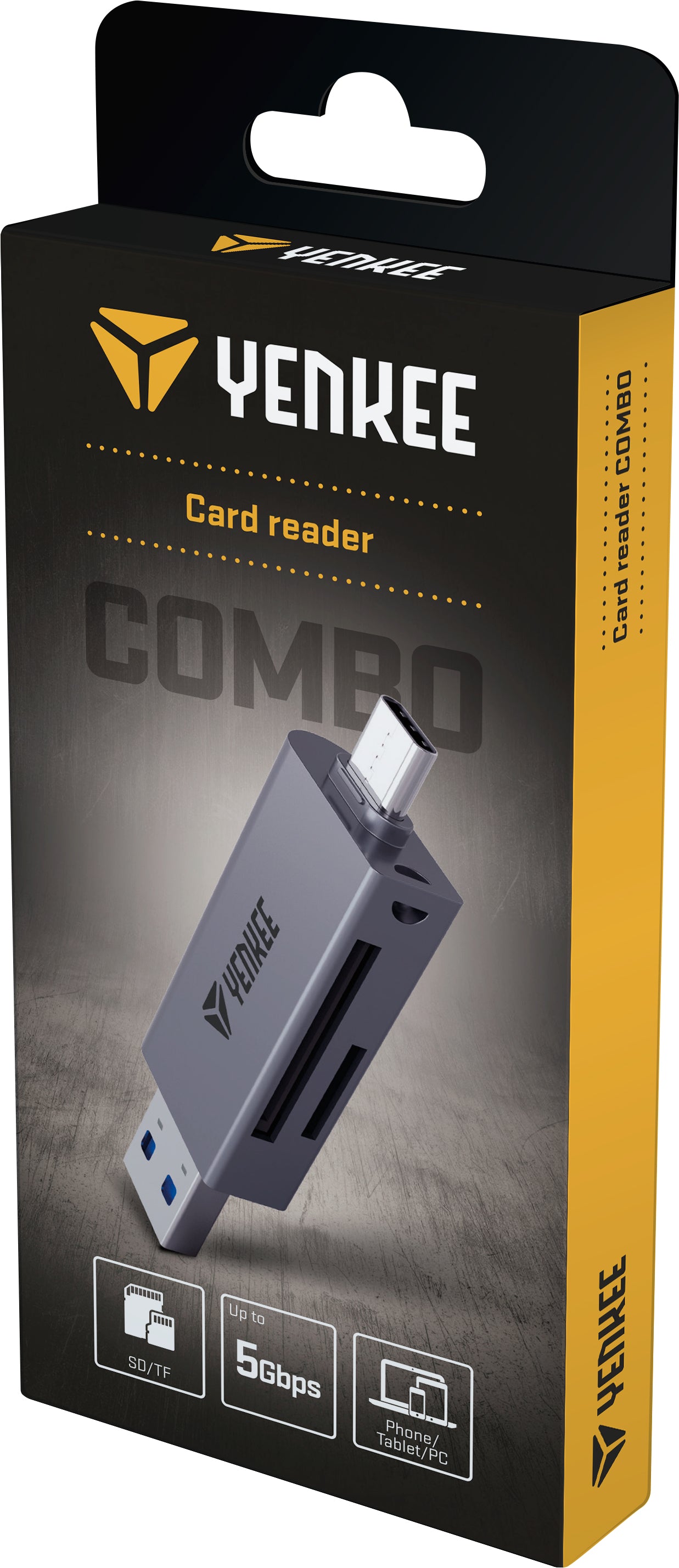 YENKEE YCR 401 Smart Combo Card Reader, Μαύρο