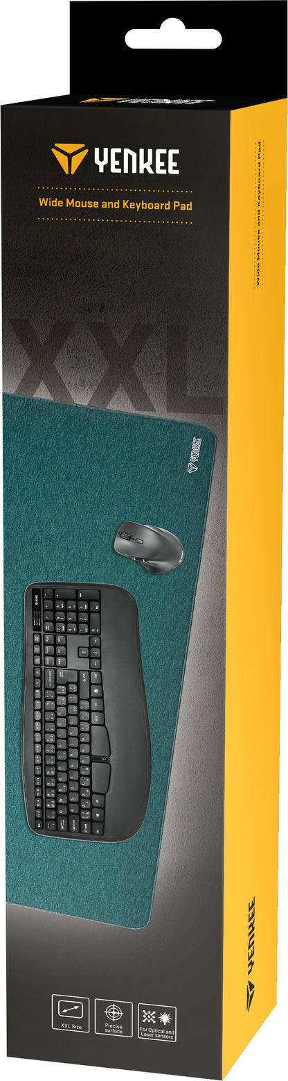 YENKEE YPM 9040GN Office Mouse pad XXL, 900x400x4 mm, Washed Green