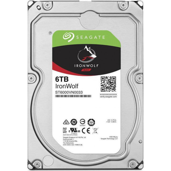 HDD Seagate Ironwolf 6Tb 3.5" SATA III NAS