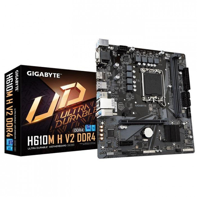 Gigabyte H610M H V2 DDR4 (rev. 1.0) Motherboard Micro ATX με Intel 1700 Socket