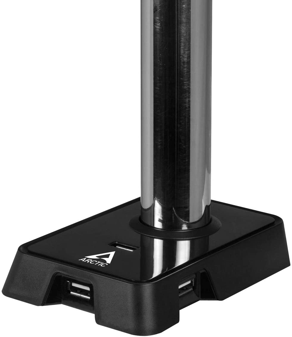 Arctic Z2 (Gen 3) - Dual Monitor Arm with 4-Port USB Hub in black color