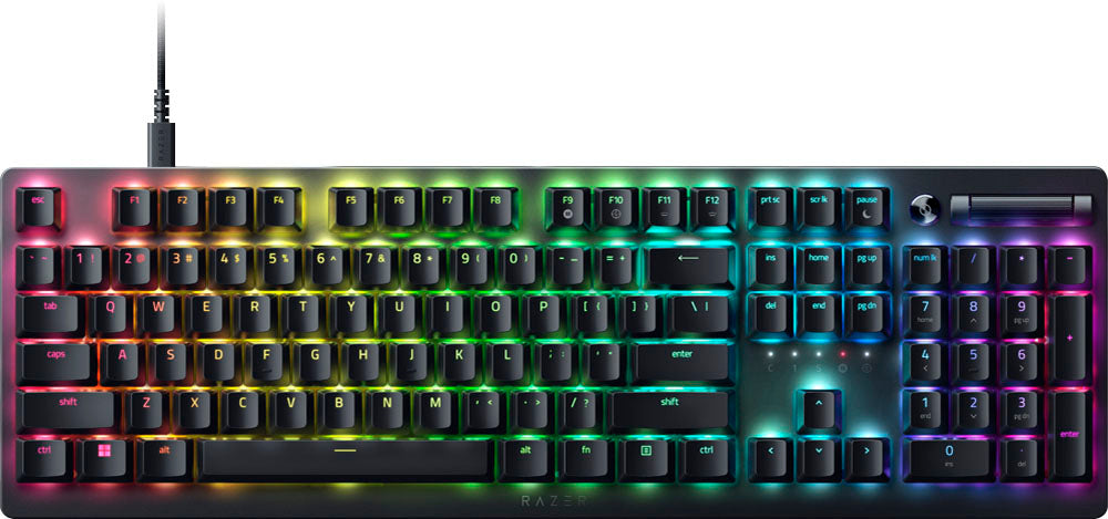 Razer DEATHSTALKER V2 - Low-Profile RGB Gaming Keyboard - Linear Red - Optical Switches