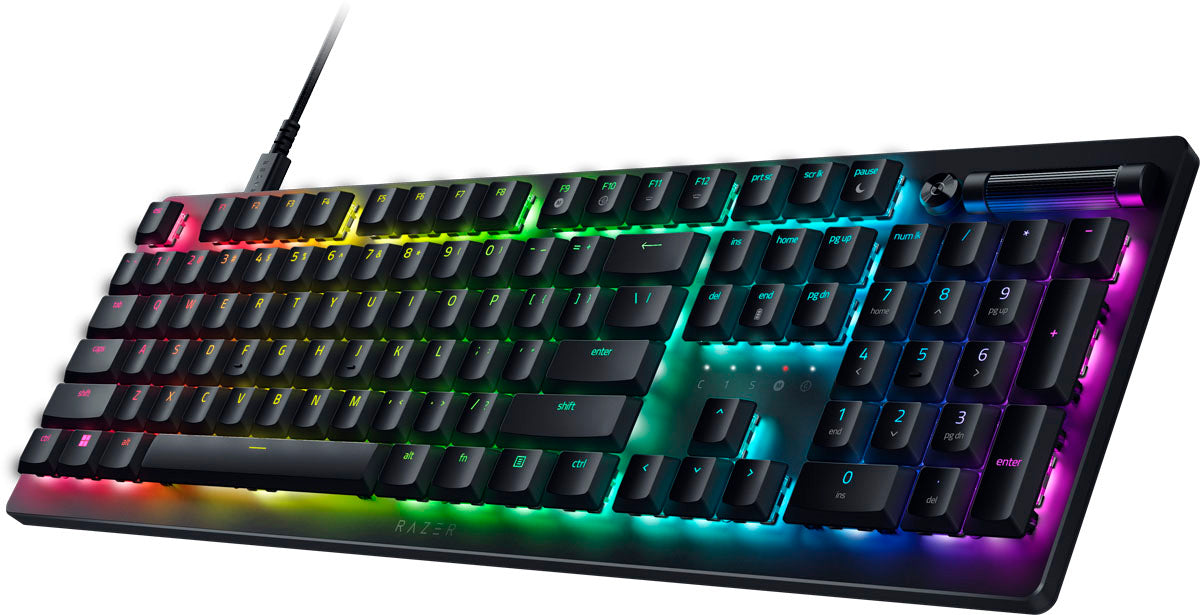 Razer DEATHSTALKER V2 - Low-Profile RGB Gaming Keyboard - Linear Red - Optical Switches