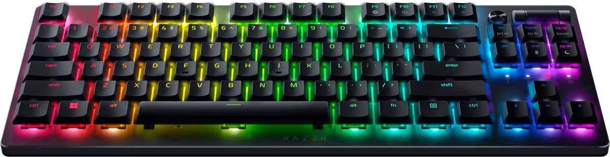 Razer DEATHSTALKER V2 PRO TKL - Wireless - Low Profile - Linear Red - Optical Switches - RGB