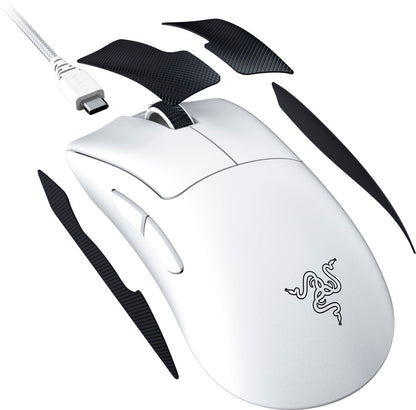 Razer DEATHADDER V3 PRO WHITE - 64g Wireless Gaming Mouse - Ergonomic - 90 Hours Battery - 30K DPI