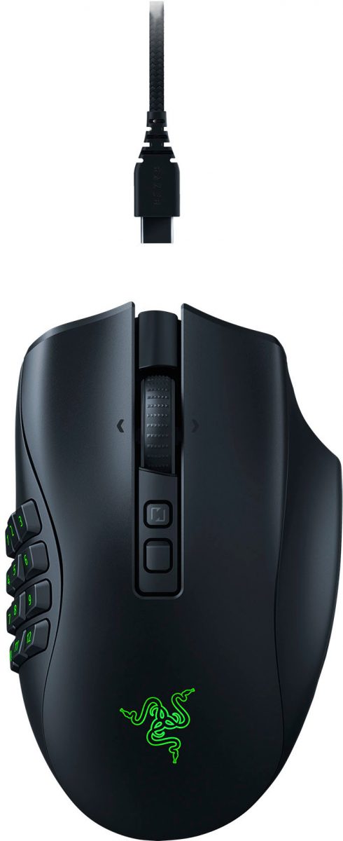 Razer NAGA V2 Pro - Wireless Modular MMO Gaming Mouse- 30K DPI Optical Sensor - 300Hr Battery