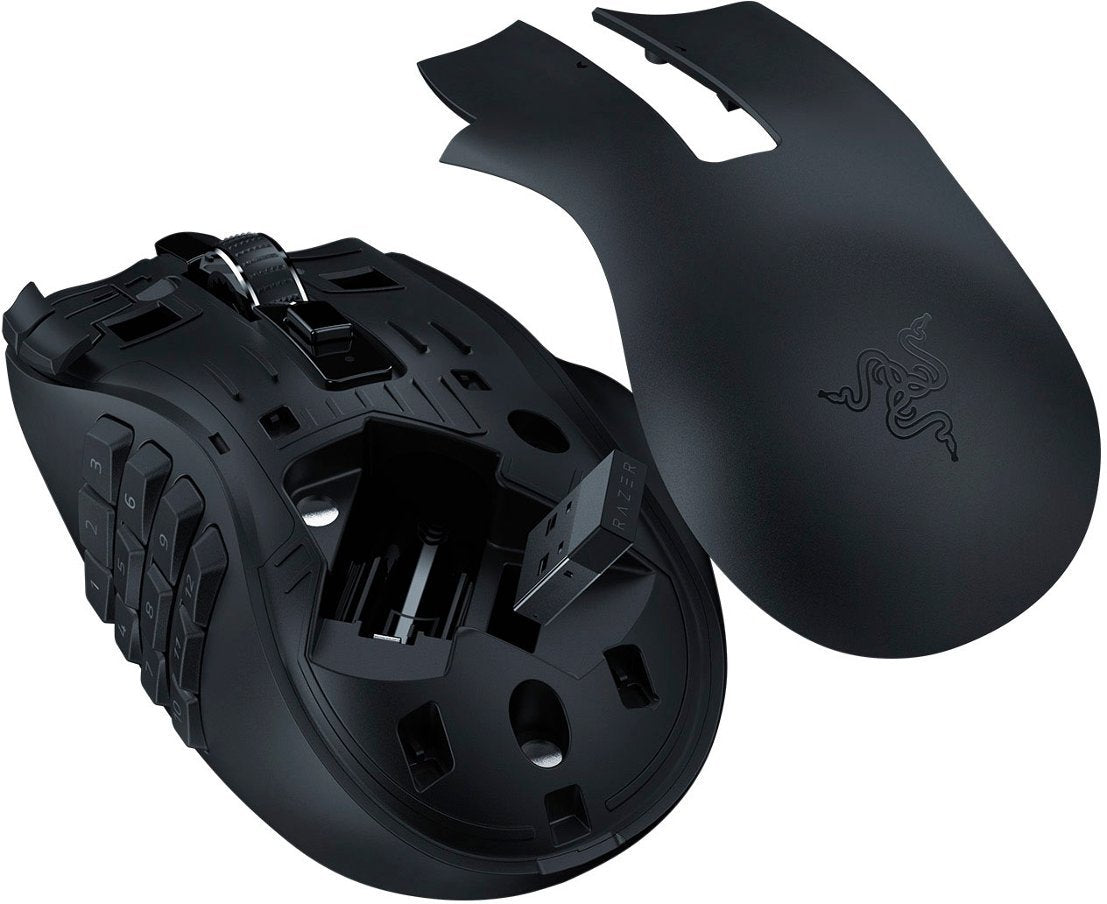 Razer NAGA V2 HYPERSPEED - Wireless MMO Gaming Mouse - 30K DPI - 2.4GHz / Bluetooth - 19 Buttons