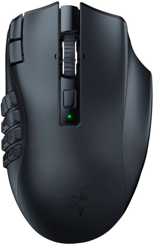 Razer NAGA V2 HYPERSPEED - Wireless MMO Gaming Mouse - 30K DPI - 2.4GHz / Bluetooth - 19 Buttons