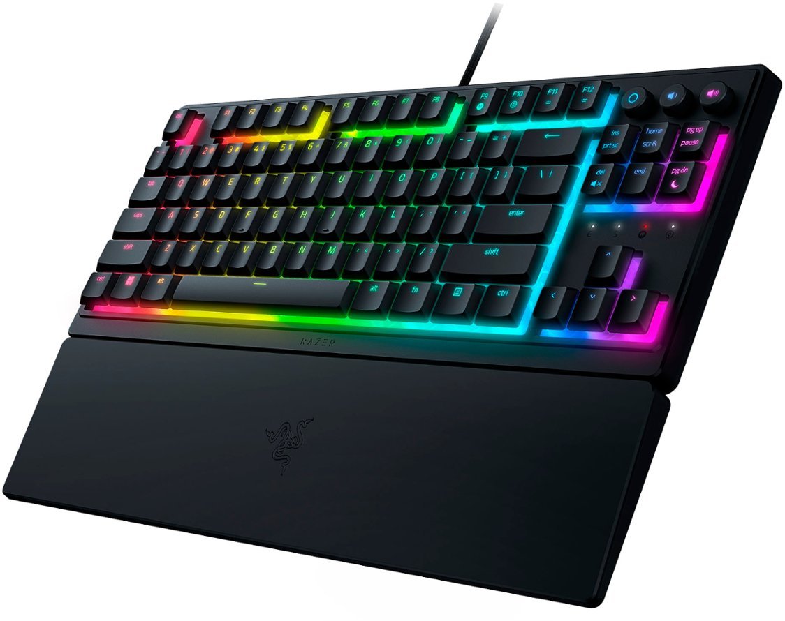 RAZER ORNATA V3 TENKEYLESS - Mecha Membrane Gaming Keyboard - Low Profile - UV COATED KEYCAPS - GR