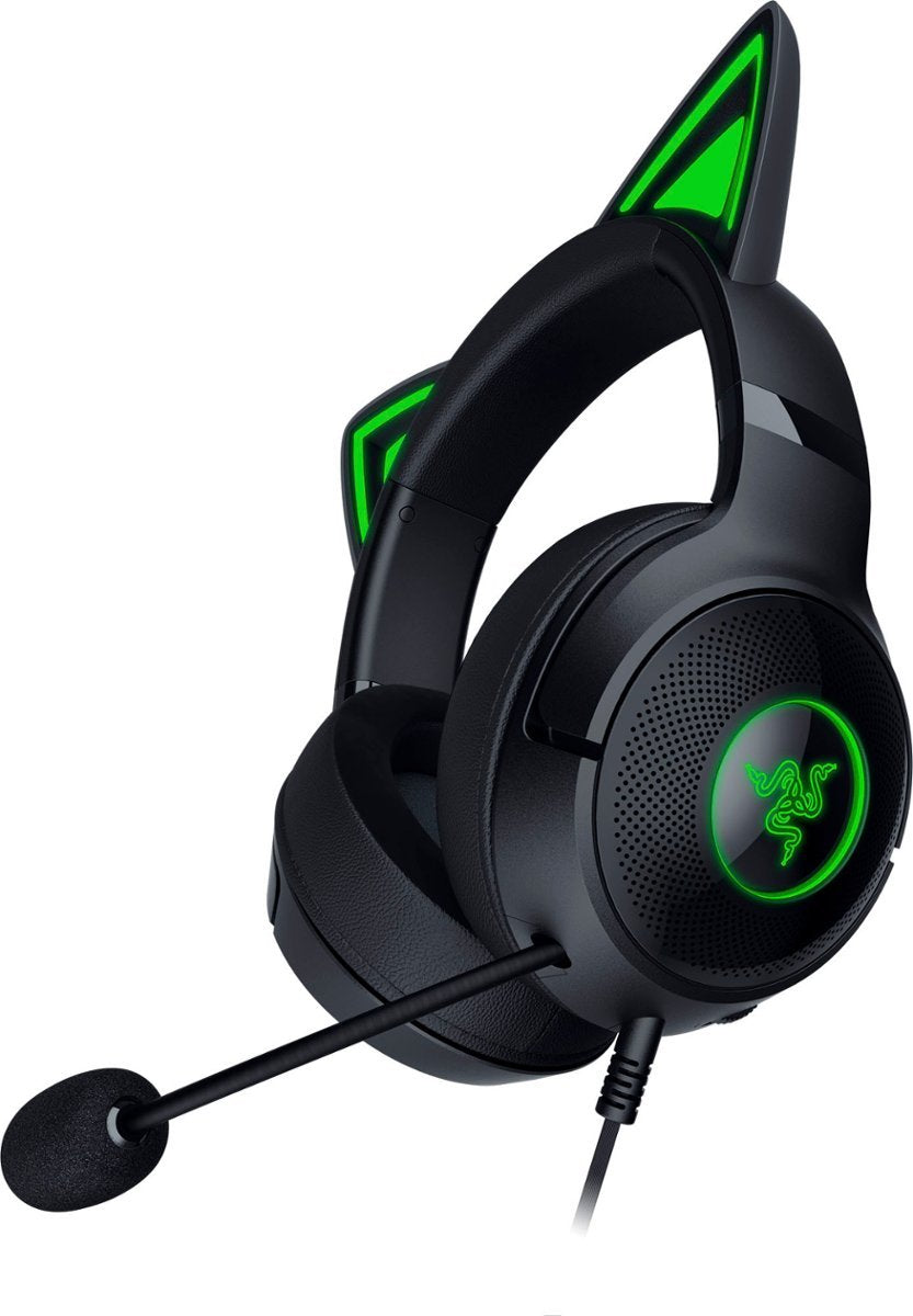 Razer KRAKEN KITTY V2 - Black - RGB - USB 7.1 Gaming Headset - Kitty Ears - PC / PS5 / SWITCH