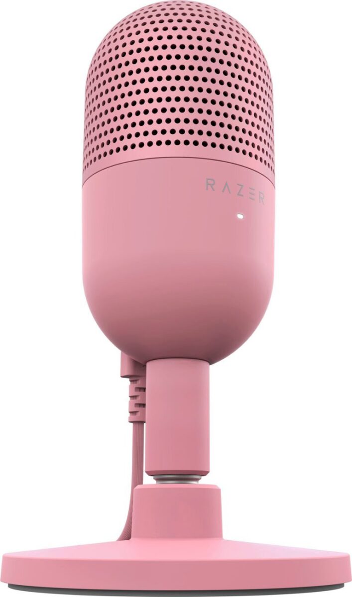 Razer SEIREN V3 MINI QUARTZ - USB Condenser Microphone -  Build-in Shock Absorb - Mute Button