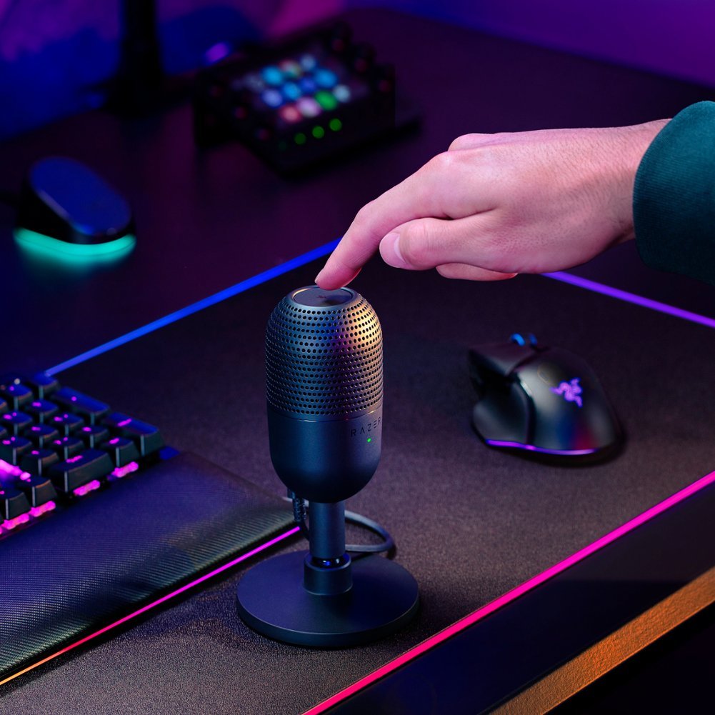 Razer SEIREN V3 MINI BLACK - USB Condenser Microphone -  Build-in Shock Absorb - Mute Button