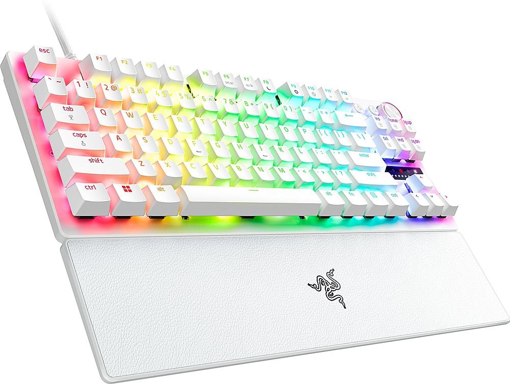 Razer HUNTSMAN V3 PRO TENKEYLESS WHITE ANALOG - Optical Gaming Keyboard - Rapid Trigger - US Layout